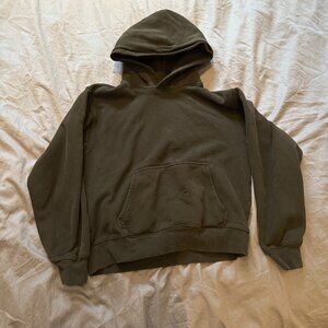 Aritzia TNA Cozy Fleece Perfect Hoodie M Black Classic Fit Pullover